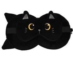Itotal Pagalvė su miego kauke Juodas CAT