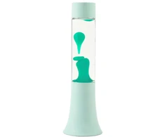 iTotal - Platėjančios formos lavos lempa - Pastelinės žalios spalvos - 37 cm