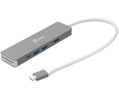 J5create – 4k60 Elite USB-C 10gbps daugiafunkcis adapteris