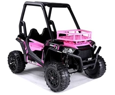 JS360-1 rožinis baterijomis maitinamas automobilis