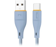 Kabelis USB-A - USB-C laidas Miccell VQ-D06, 2.4A, 1m, mėlynas