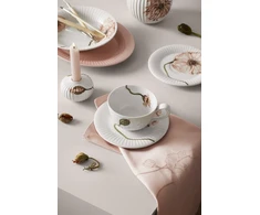 Kähler - Hammershøi aguonų žvakidės - balta w. Deco - Ø7,5 cm