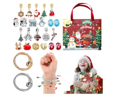 Kalendarz Advento kalendorius Apyrankės Papuošalai Pakabukai 24 vnt. „Pasidaryk pats“ dovana