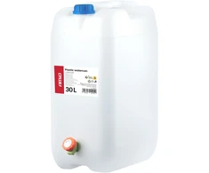 Vandens talpa plastikine talpa su čiaupu 30l balta amio-05145
