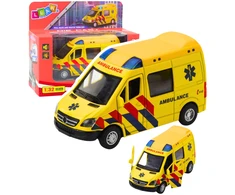 Lean Toys Greitosios pagalbos automobilis su traukiamu mechanizmu 1:32