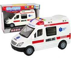 Lean Toys Greitosios pagalbos automobilis su garsais ir šviesomis