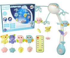 Lean Toys Vaikiška karuselė su projektoriumi ir melodijomis