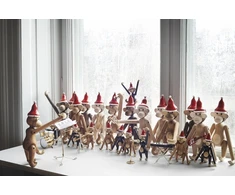 Kay Bojesen - Monkey Mini - A9,5 cm - Tamsiai dažytas ąžuolas