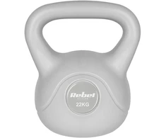 Kettlebell Bituminis svarmuo 22 kg pilkas REBEL ACTIVE
