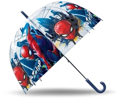 Kids Euroswan Parasolka przezroczysta manualna spiderman