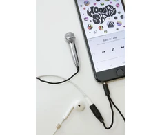 Kikkerland – mini karaoke mikrofonas – sidabrinis (US133-EU)