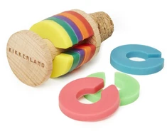 Kikkerland – Rainbow Wine Rings + Stopper (BA91)