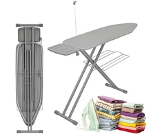 King Hoff Large ironing board, heat reflect, adjustable stable shelf, 122x38cm