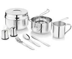 King Hoff Rinkinys turistinis, 9 dalys, nerūdijantis plienas, kinghoff, kh-2060