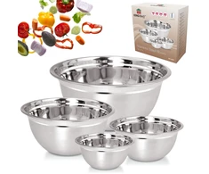 King Hoff Rinkinys 4 misek kuchennych (18,20,24,26 cm), nerūdijantis plienas, kinghoff
