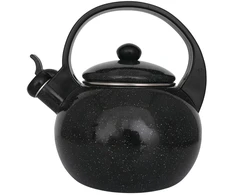 King Hoff Virdulys, Švilpiantis virdulys, emaliuotas plienas, juodas, 2,2 l, „Kinghoff“, kh-2039