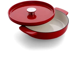 KitchenAid - KA-CI negilus ketaus puodas su dangčiu - „Empire Raudona“ - 26 cm