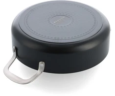 KitchenAid - Spalvota aliuminio keptuvė su 2 šoninėmis rankenomis - matinės juodos spalvos - 28 cm