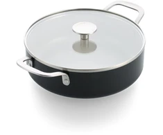 KitchenAid - Spalvota aliuminio keptuvė su 2 šoninėmis rankenomis - matinės juodos spalvos - 28 cm