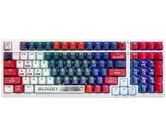 Klaviatūra A4Tech Bloody S98 USB Sports Navy (BLMS Raudona Plus jungikliai)