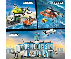 Klocki Bricks City 60504 pakrančių apsaugos gelbėjimo valtis ir sraigtasparnis