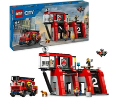 Klocki „City Blocks 60414“ gaisrinė su gaisrine mašina