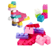Lean Toys Spalvotų kaladėlių rinkinys 40 vnt