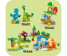 Klocki DUPLO 10448 3 viename Gyvūnai ant ratų