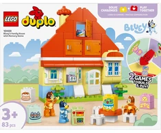 Klocki DUPLO Bluey 10459 Mėlyna šeimos namas su atminties žaidimu