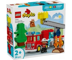 Klocki DUPLO kaladėlės 10473 gaisrinė mašina su žarna ir ugniagesiu