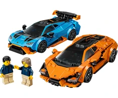 Klocki Greičio čempionai 77238 „Lamborghini Revuelto“ ir „Huracan Sto“ kaladėlės