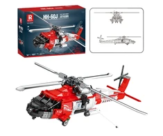 Lean Toys KONSTRUKCINIS RINKINYS HH-60J JAYHAWK GELBĖJIMO SRAIGTASPARNIS 1137 DETALIŲ