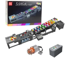 Lean Toys Konstruktorius su elektriniu varikliu ir 1281 detalėmis
