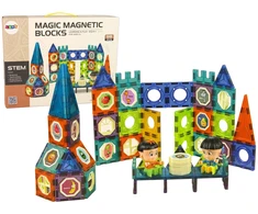 Klocki Magnetinės kaladėlės 98 vnt.