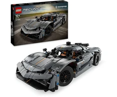 Klocki „Technic 42173“ pilkas hiperautomobilis „Koenigsegg Jesko Absolute“