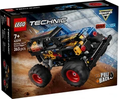 Klocki Technic 42219 Monster Jam kapų kasėjas Ugnis ir ledas