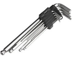 Ilgieji HEX (imbus) raktai, 230 mm, 9 vnt., IKL AMIO-01721