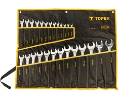 Topex Klucze Kombinuoti raktai 6-32 mm, 26 vnt. rinkinys, medžiaginiame maišelyje