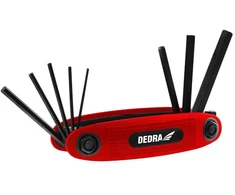 Dedra eiabriauniu raktu rinkinys 158mm rinkinys 8vntCRVjuods spalvos