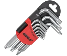 Dedra Torx raktai trumpi T10T50 rinkinys 9vnt CRV