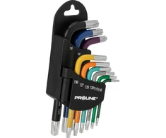 Klucze „Torx“ raktų rinkinys, 9 vnt., T10-T50, S2, „Proline“