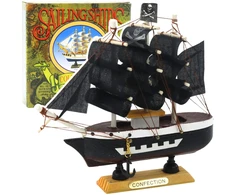 Dekoratyvinis piratų laivo modelis 16x15 cm