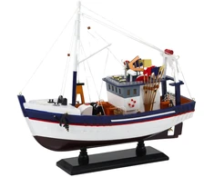 Dekoratyvinis žvejybos laivo modelis 37x34 cm