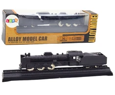Lean Toys Kolekcinis traukinio modelis 1:48 metalinis juodas