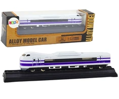 Lean Toys Traukinio vagonas modelis 1:48, metalinis, baltai-violetinis