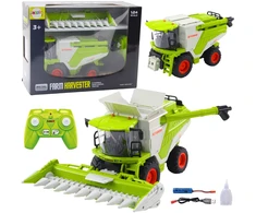 Lean Toys Nuotoliniu būdu valdomas kombainas su kukurūzų pjaunamąja