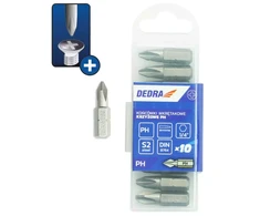 Dedra Atsuktuvo antgaliai Phillips PH0x25mm10vnt plast deute