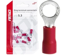Jungtys, gnybtai, kilpelės, 5,3 mm, 10 vnt., amio-03077