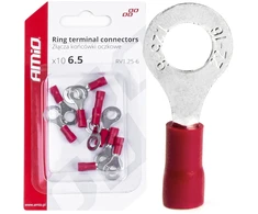Jungtys, gnybtai, kilpelės, 6,5 mm, 10 vnt., amio-03078