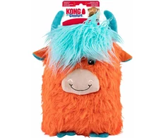 Kong Comfort Jumbo Highland Cow XL Mix namelis, 37 x 20,5 x 15,5 cm